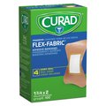 Curad Flex Fabric Bandages, Fingertip, 1.75 x 3, PK100, 100PK NON25513